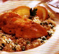 healthy recipe glazed chicken & couscous image