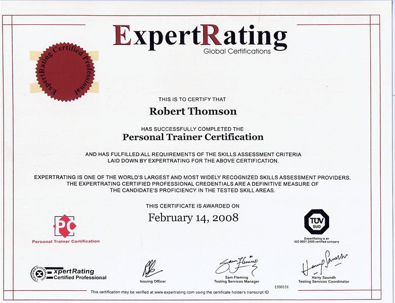 fitness personal training certification image